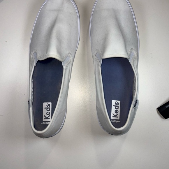 Keds Classic White Canvas Slip-Ons - Picture 2 of 3